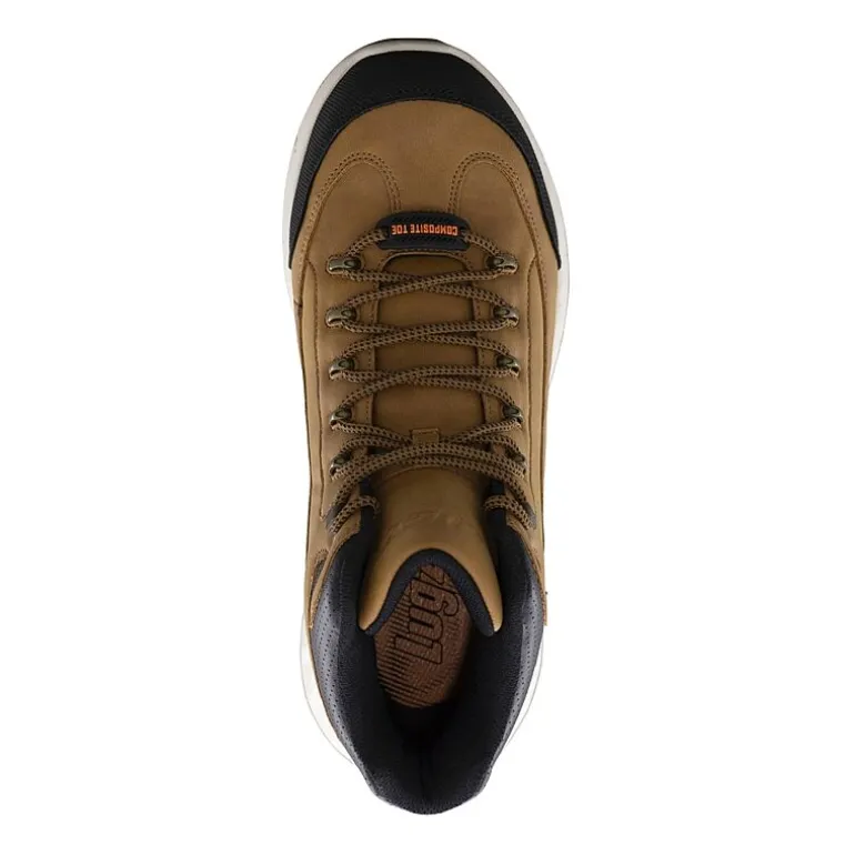 Lugz Rapid Composite Toe Mens Slip Resistant Flat Heel Work Boots