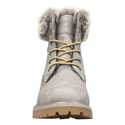 Lugz Womens Convoy Fur Block Heel Lace Up Boots