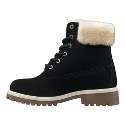 Lugz Womens Convoy Fur Block Heel Lace Up Boots