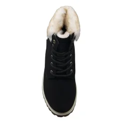 Lugz Womens Convoy Fur Block Heel Lace Up Boots