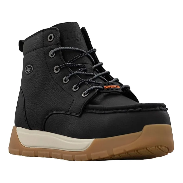 Lugz Yard LX Composite Toe Mens Slip Resistant Flat Heel Work Boots