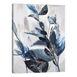 Lumaprints Blue Leaves Canvas Art