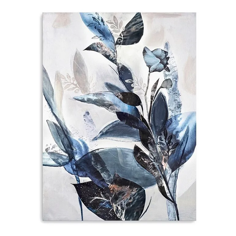 Lumaprints Blue Leaves Canvas Art