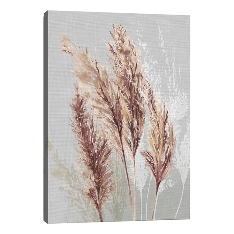 Lumaprints Blushing Pomp Grass Ii Giclee Canvas Art