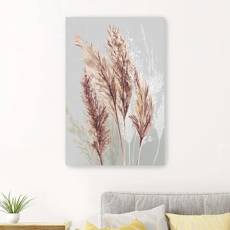 Lumaprints Blushing Pomp Grass Ii Giclee Canvas Art
