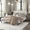 Lumi Boucle Fabric Queen Bed