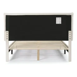 Lumi Boucle Fabric Queen Bed
