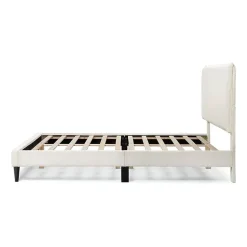 Lumi Boucle Fabric Queen Bed