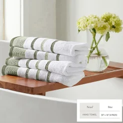 Luxury Cotton 4 Pc Decorative Hand Towel Set