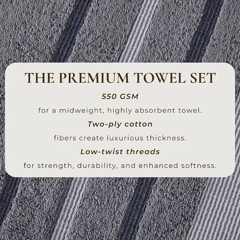Luxury Cotton 4 Pc Decorative Hand Towel Set