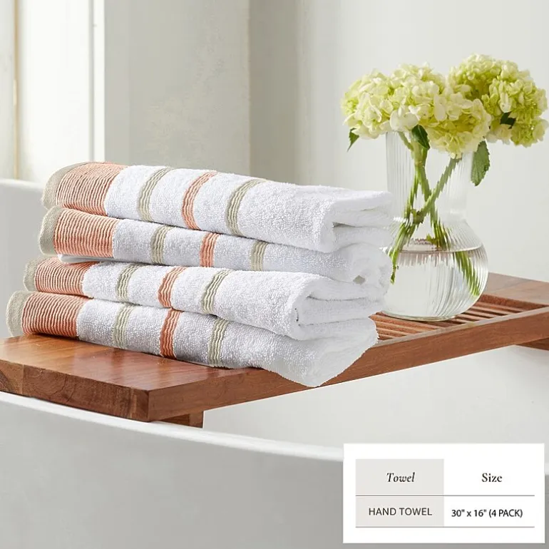 Luxury Cotton 4 Pc Decorative Hand Towel Set