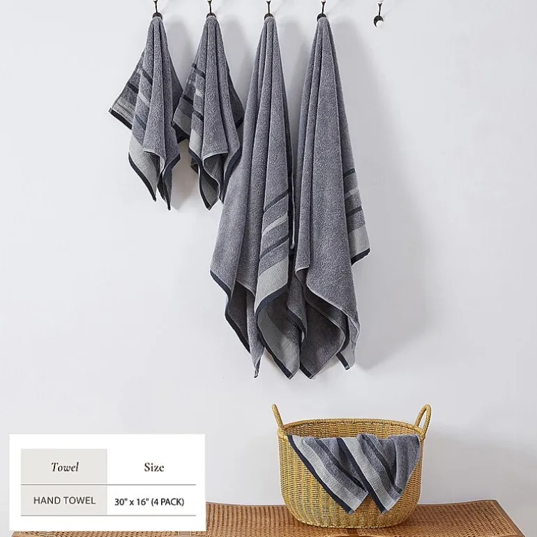 Luxury Cotton 4 Pc Decorative Hand Towel Set