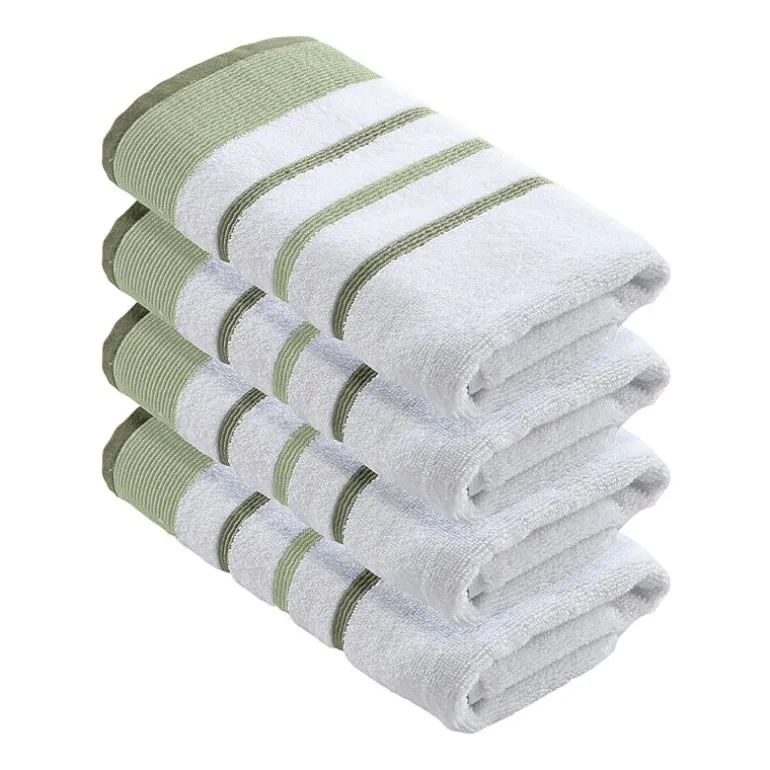 Luxury Cotton 4 Pc Decorative Hand Towel Set