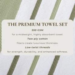 Luxury Cotton 4 Pc Decorative Hand Towel Set
