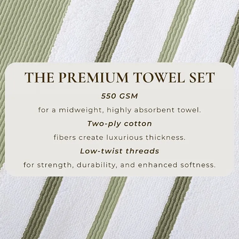Luxury Cotton 4 Pc Decorative Hand Towel Set