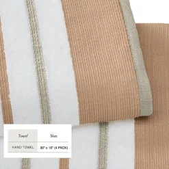 Luxury Cotton 4 Pc Decorative Hand Towel Set