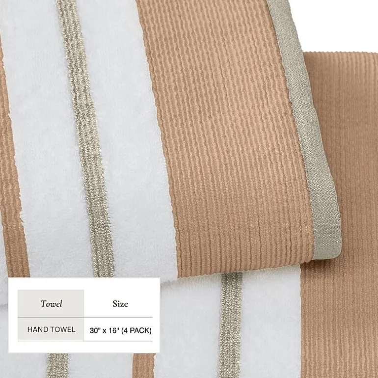 Luxury Cotton 4 Pc Decorative Hand Towel Set