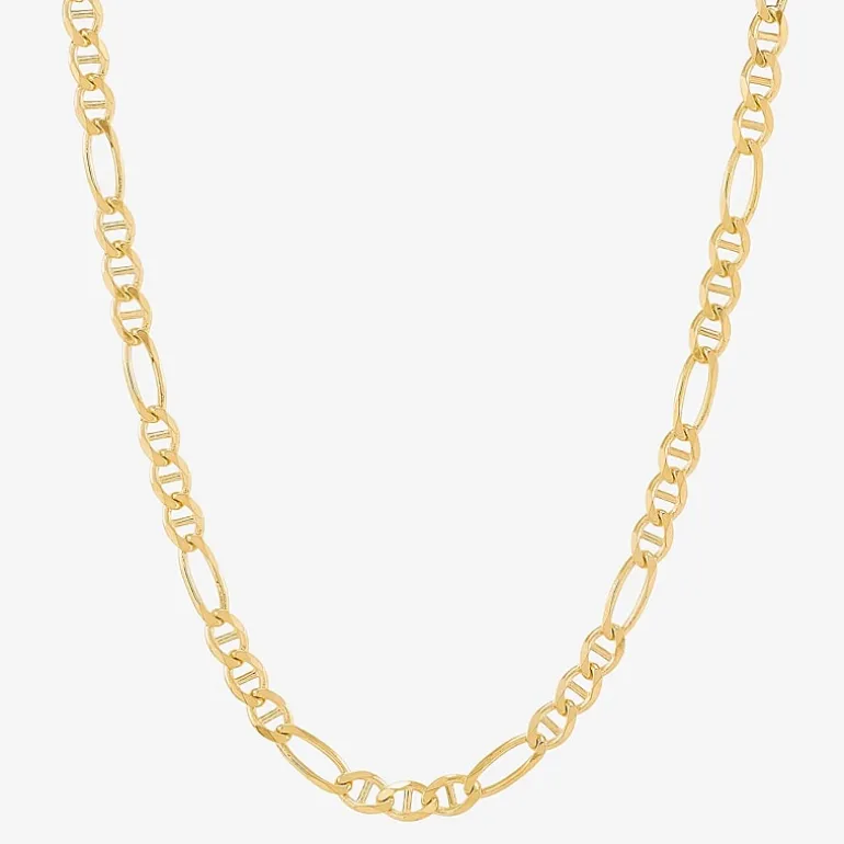 Made in Italy 14K Gold 20 Inch Figaro Chain Necklace