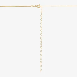 Made in Italy 14K Gold 16 - 18 Inch Solid Herringbone Chain Necklace