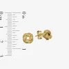 Made in Italy 14K Gold 7.7mm Knot Stud Earrings