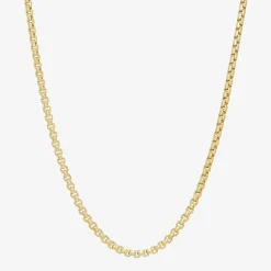Made in Italy Mens 14K Gold 20 Inch Box Chain Necklace