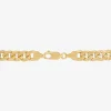 Made in Italy Mens 10K Gold 22 Inch Cuban Chain Necklace