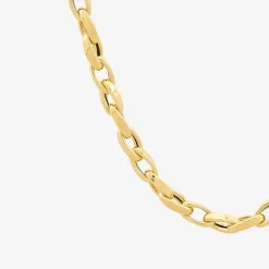 Made in Italy Mens 10K Gold 22 Inch Link Chain Necklace