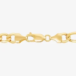 Made in Italy Mens 10K Gold 22 Inch Link Necklace