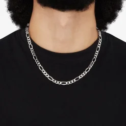 Made in Italy Mens 10K Gold 22 Inch Link Necklace