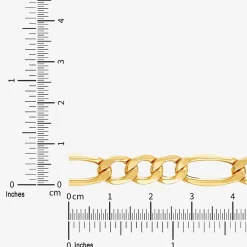 Made in Italy Mens 10K Gold 22 Inch Link Necklace