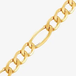 Made in Italy Mens 10K Gold 22 Inch Link Necklace