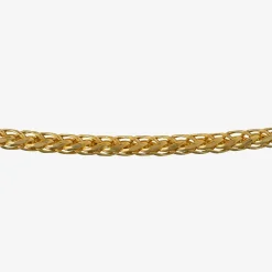 Made in Italy Mens 10K Gold 22 Inch Wheat Chain Necklace