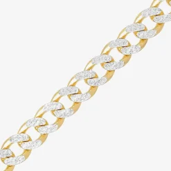 Made in Italy Mens 24K Gold Over Silver 24 Inch Curb Chain Necklace