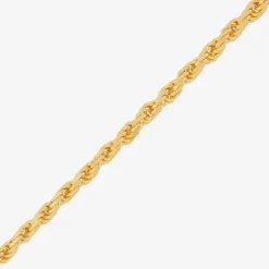 Made in Italy Mens 14K Gold Over Silver 20 Inch Rope Chain Necklace