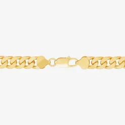 Made in Italy Mens 24K Gold Over Silver 22 Inch Curb Chain Necklace