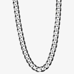 Made in Italy Mens Sterling Silver 24 Inch Curb Chain Necklace