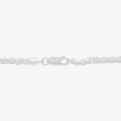 Made in Italy Mens Sterling Silver 22 Inch Wheat Chain Necklace