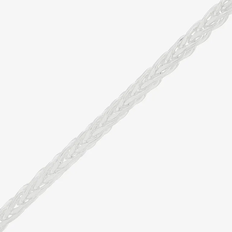 Made in Italy Mens Sterling Silver 22 Inch Wheat Chain Necklace