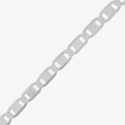 Made in Italy Mens Sterling Silver 20 Inch Mariner Chain Necklace