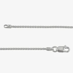 Made in Italy Sterling Silver 18 - 24 Inch Solid Wheat Chain Necklace