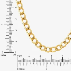 Made in Italy Unisex Adult 18 - 22 Inch 10K Gold Link Necklace