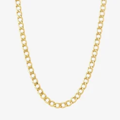 Made in Italy Unisex Adult 18 - 22 Inch 10K Gold Link Necklace