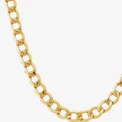 Made in Italy Unisex Adult 18 - 22 Inch 10K Gold Link Necklace