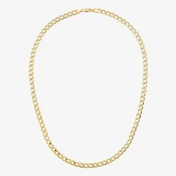 Made in Italy Unisex Adult 18 - 22 Inch 10K Gold Link Necklace