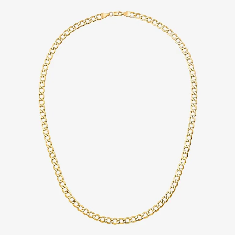 Made in Italy Unisex Adult 18 - 22 Inch 10K Gold Link Necklace