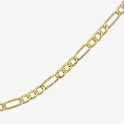 Made in Italy Unisex Adult 10K Gold 22 Inch Figaro Chain Necklace