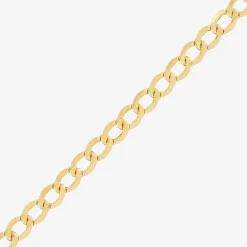 Made in Italy Unisex Adult 10K Gold 20 Inch Curb Chain Necklace