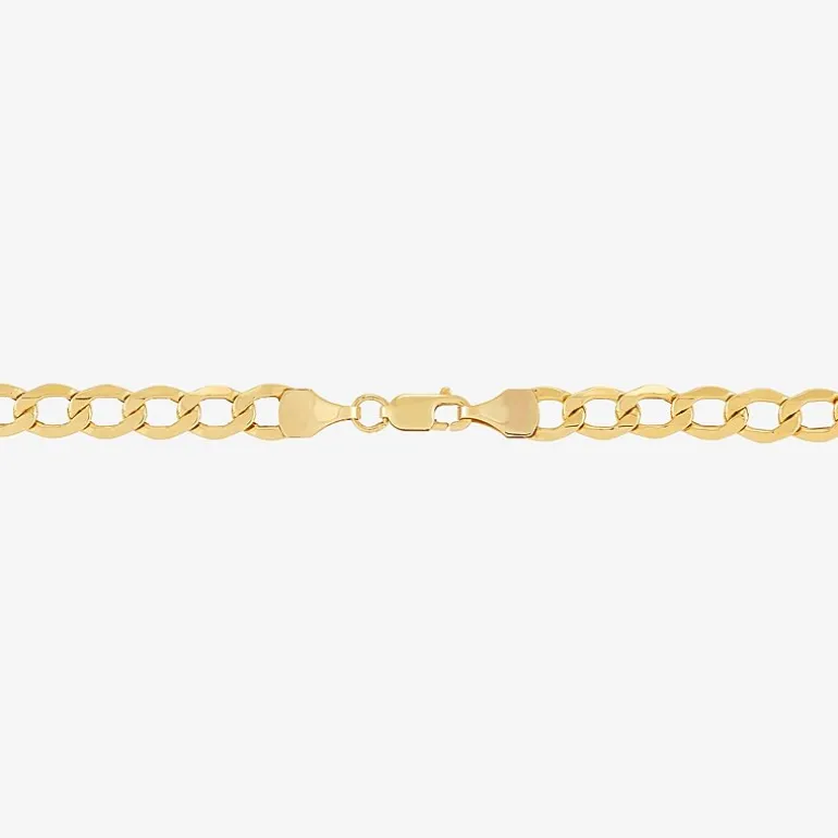 Made in Italy Unisex Adult 10K Gold 20 Inch Curb Chain Necklace