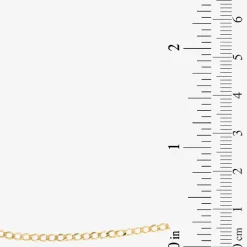 Made in Italy Unisex Adult 10K Gold 20 Inch Curb Chain Necklace