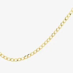 Made in Italy Unisex Adult 10K Gold 20 Inch Curb Chain Necklace